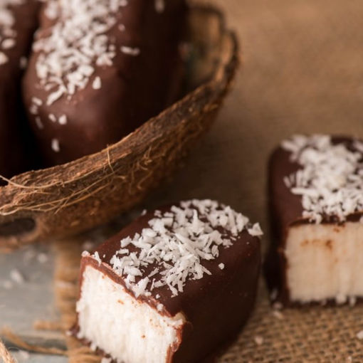 بونتی با روکش شکلات تلخ رژیمی ( کتوژنیک و دیابتیک ) - شیرین اما بدون قند